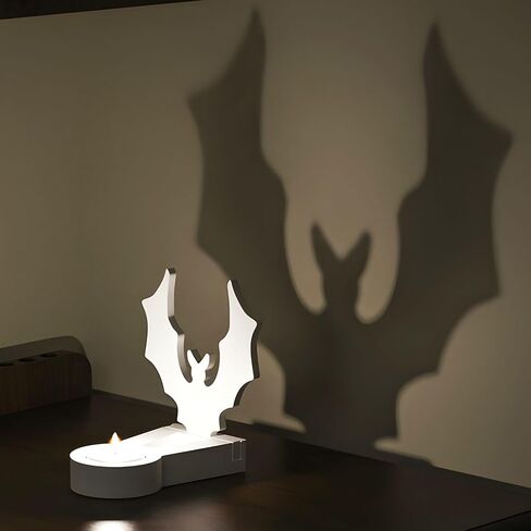 5Pcs Casting Shadow Candle Holder Resin Molds Silicone, Halloween Pumpkin Scarecrow Ghost Bat Shadow Resin Tealight Candle Holder Mold, Epoxy Molds for DIY Silicone Casting Mould Home Décor in Kuwait