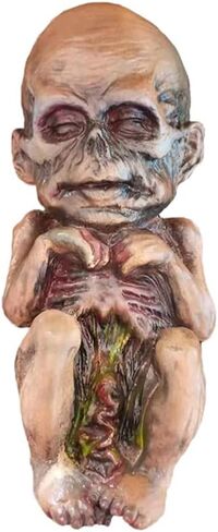 alipis مزح Zombie Doll Halloween Baby Doll Mummy تمثال شبح مخيف طفل زاحف للمنزل المسكونون غرفة تخطيط زخرفة الزخرفة الزومبي in Kuwait