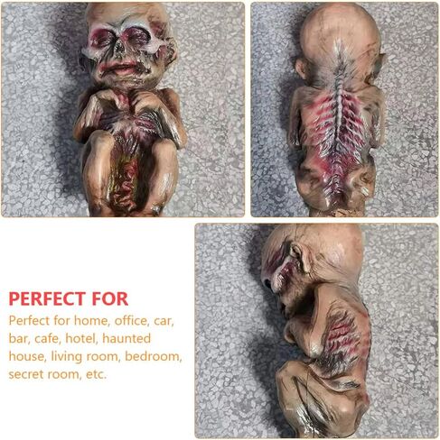 alipis مزح Zombie Doll Halloween Baby Doll Mummy تمثال شبح مخيف طفل زاحف للمنزل المسكونون غرفة تخطيط زخرفة الزخرفة الزومبي in Kuwait