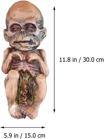 alipis مزح Zombie Doll Halloween Baby Doll Mummy تمثال شبح مخيف طفل زاحف للمنزل المسكونون غرفة تخطيط زخرفة الزخرفة الزومبي in Kuwait