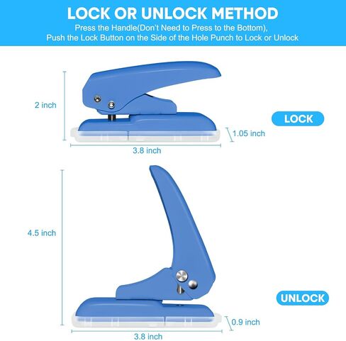 JIKIOU Slot Hole Punch، ثقب بيضاوي ذو هيكل معدني بالكامل، ثقب ثقب شديد التحمل من أجل الأعمال اليدوية الورقية وحامل شارة الأمتعة (فتحة بيضاوية: 0.6 × 0.16 بوصة) in Kuwait