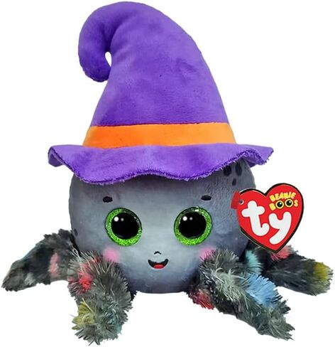 TY Beanie Boo Weaver The Spider with a Hat for Halloween 2025-6" in Saudi Arabia