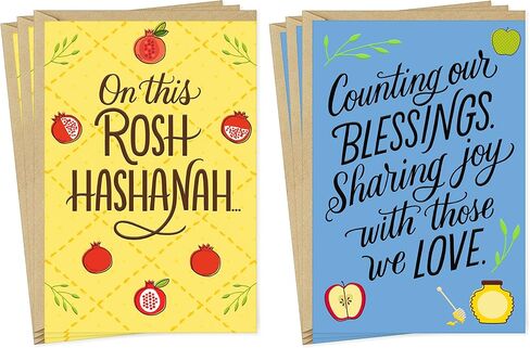 Hallmark Tree of Life Rosh Hashanah Card Assortment, Sharing Joy (6 cards with Envelopes) in Saudi Arabia