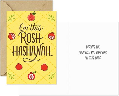 Hallmark Tree of Life Rosh Hashanah Card Assortment, Sharing Joy (6 cards with Envelopes) in Saudi Arabia