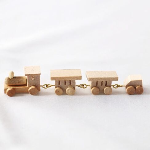 Toyvian Wooden Christmas Train 2pcs Christmas Train Decoration Miniature Set for s Village Miniature Topper s Ornaments s Tabletop Decoration in Saudi Arabia