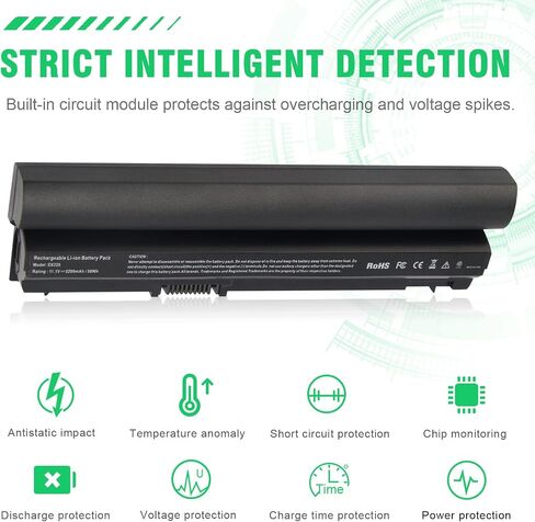 استبدال بطارية الكمبيوتر المحمول Futurebatt Performance لسلسلة Dell Latitude E6120 E6220 E6230 E6320 E6320xfr E6330 E6430s، p/n 312-1241 312-1242 FRROG [Li-ion 11.1v 5200mah] in Kuwait