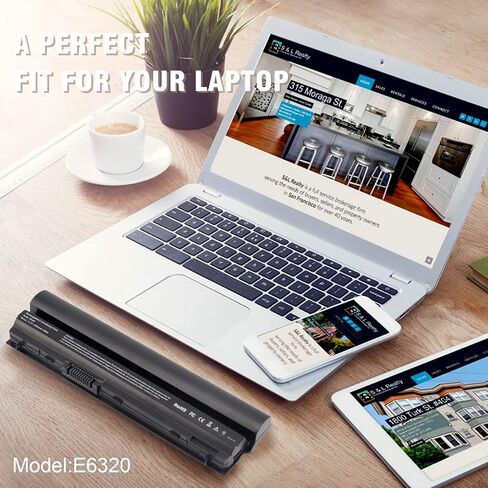 استبدال بطارية الكمبيوتر المحمول Futurebatt Performance لسلسلة Dell Latitude E6120 E6220 E6230 E6320 E6320xfr E6330 E6430s، p/n 312-1241 312-1242 FRROG [Li-ion 11.1v 5200mah] in Kuwait