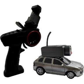 Skymaker FPV RC CAR ، 1/64 MINI RC DRIFT CAR مع كاميرا 2.4 جيجا هرتز HD 720p للبالغين المدمجة في كل من التحكم عن بُعد والتحكم في تطبيق WiFi (Silver) in Kuwait