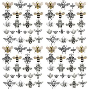 Youdiyla 88pcs Bee Style Alloy Enamel Pendants - DIY Jewelry Charms Kit For Bracelets, Necklaces, Earrings And More - Perfect For Handmade, Sewing, Decoration(SN12) in Kuwait