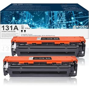 131A استبدال خرطوشة الحبر الأسود لطابعة HP 131A لـ Pro 200 M251N M251NW Pro 200 MFP M276N M276NW ، (2 Pack ، CF210A) in Kuwait