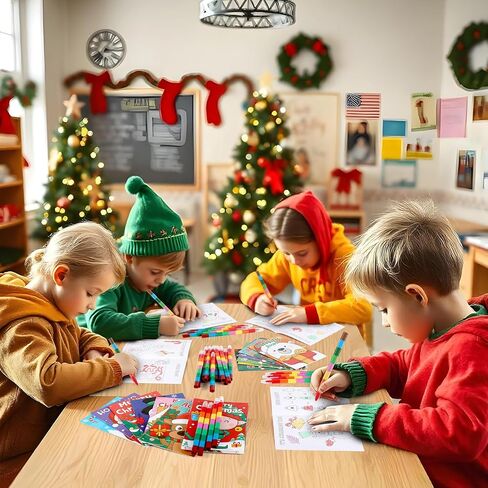 Benlouis 24 Fall Mini Activity Books with 24 Crayons for Kids Ages 4-8-16 Autumn Party Party Favors Bulk مختلف لعبة الدماغ لأنشطة سفر في الفصول in Saudi Arabia