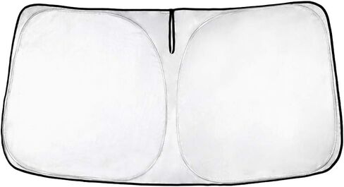 KUST Windshield Sunhade for 1992-2024 Ford Econoline E-Series Van & Motorhome E-150 E-250 E-350 E-450 Accessories Sun Shade Window Sun Visor Protector Foldable Blocks UV Rays Keep Your Car Cooler in Kuwait