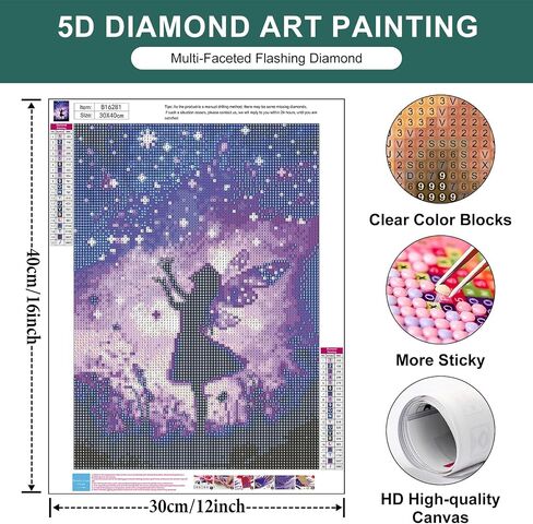 Diamond Art Kits for Adults Beginner, Moonlight Landscape 5D Diamond Painting Kits for Adults, DIY Round Full Drill Gem Art Painting and Crafts for Gift Home Wall Decor 12x16 Inch in Saudi Arabia