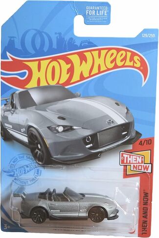 Hot Wheels '15 Mazda MX-5 Miata, [Gray] 129/250 Then and Now 4/10 in Saudi Arabia