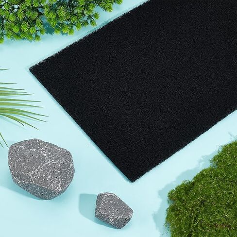 OLYCRAFT 2Pcs Activated Carbon Media Pad 30ppi Pre Filter Carbon Sponge Pads Cuttable Activated Carbons Media Pad Aquarium Sponge Filter Pads for Fish Tank Filters Aquarium-36x12x0.4 Inch in Saudi Arabia