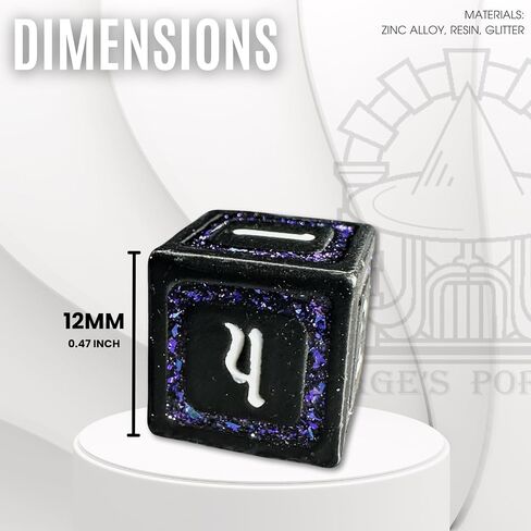 Sage's Portal Unique Metal D6 Dice Set 24 Piece Six Sided Dice for Dungeons and Dragons DND TTRPG Rolepaying Games D6 System Games and TCG Magic The Gathering (Splendor Royal Purple) in Kuwait