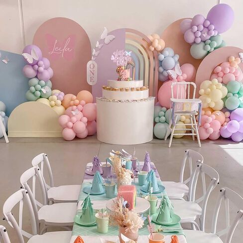 87 PCS Butterfly Baby Shower Birthday Cupcake Topper Pink A Little Butterfly على الطريق ، كما أن زخارف الكعكة Topper For Girls تكشف in Saudi Arabia