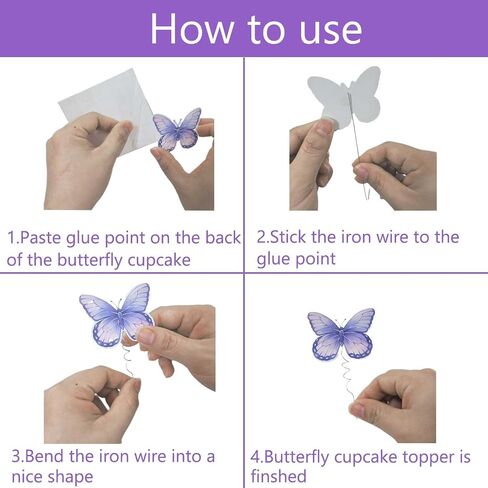 87 PCS Butterfly Baby Shower Birthday Cupcake Topper Pink A Little Butterfly على الطريق ، كما أن زخارف الكعكة Topper For Girls تكشف in Saudi Arabia