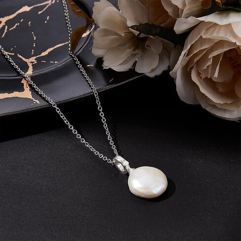 Beebeecraft 1 Box 1Pc Freshwater Pearls Charms Natural Baroque Keshi Pearl Pendants with 925 Sterling Silver Eye Pin Bail Peg for Bracelet Necklace Jewellery Making in Saudi Arabia