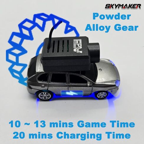 Skymaker FPV RC CAR ، 1/64 MINI RC DRIFT CAR مع كاميرا 2.4 جيجا هرتز HD 720p للبالغين المدمجة في كل من التحكم عن بُعد والتحكم في تطبيق WiFi (Silver) in Kuwait