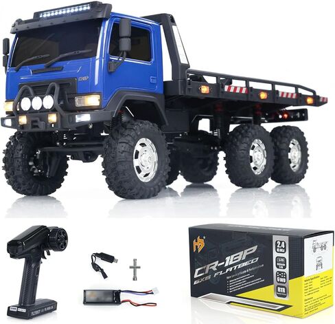 Toucan RC Hobby CR18P Flatbed Bruck 6x6 RTR RC ROCK CRAWLER 1/18 OFF-ROAD TRACK 2 SPEED LIGHTS in Kuwait