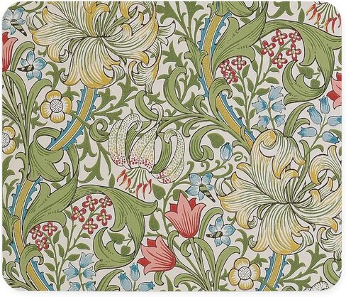 CafePress Golden Lily William Morris Non-Slip Rubber Gaming Mousepad in Saudi Arabia
