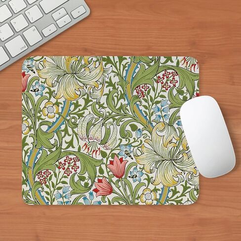 CafePress Golden Lily William Morris Non-Slip Rubber Gaming Mousepad in Saudi Arabia