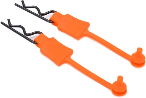 DILWE RC CLIP CLIP RETAINER ، 4pcs 1/10 RC Car Shell Bolt ، RC CAR COR Shell Clip Clip Model Car Car Clips Clips متوافق مع ARRMA AXIAL SCX10 REDCAT GEN8 RC CAR RC (Orange) in Kuwait