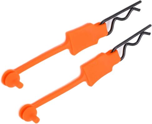 DILWE RC CLIP CLIP RETAINER ، 4pcs 1/10 RC Car Shell Bolt ، RC CAR COR Shell Clip Clip Model Car Car Clips Clips متوافق مع ARRMA AXIAL SCX10 REDCAT GEN8 RC CAR RC (Orange) in Kuwait
