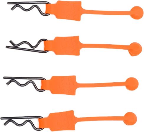 DILWE RC CLIP CLIP RETAINER ، 4pcs 1/10 RC Car Shell Bolt ، RC CAR COR Shell Clip Clip Model Car Car Clips Clips متوافق مع ARRMA AXIAL SCX10 REDCAT GEN8 RC CAR RC (Orange) in Kuwait