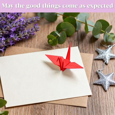 Origami Paper Cranes - 200Pcs Mixed Colors Handmade Folded Paper Cranes,7cm Origami Paper for Wedding Decor, Tea Party,Home & Christmas Tree Ornaments in Saudi Arabia