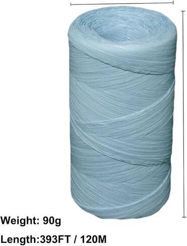 393 Feet Raffia Paper Ribbon, Colored Packing Paper String Craft Raffia Ribbon for Gift Wrapping and DIY Decoration (Brown) in Kuwait