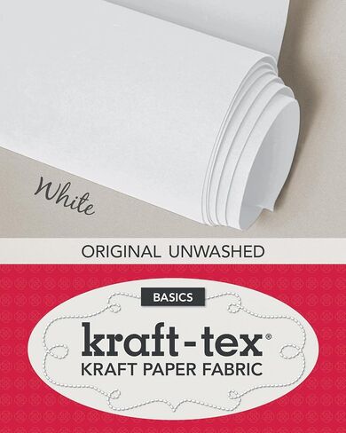 Kraft-Tex White Original Original غير المغسول: ورقة نسيج Kraft ، 19 "× 1.5 ياردة لفة (Kraft-Tex Basics) in Saudi Arabia