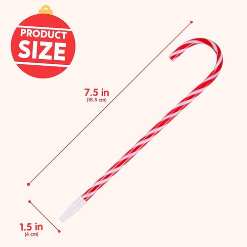 JOYIN 24 Pcs Christmas Candy Cane Ball Point Pens for Kids Gift, Xmas Pen Bulk for Christmas Stocking Stuffers, Teacher Student Gifts Classroom Supplies Carnival Prize Goodie Bag Fillers in Saudi Arabia
