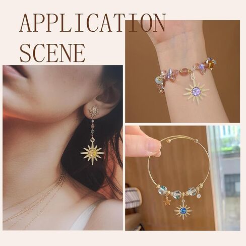 30 PCS SUN SHARMS لصنع المجوهرات ، معلقات سبيكة عتيقة لأقراط سوار القلادة. in Kuwait