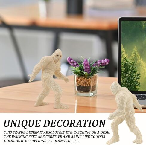 Bigfoot Statue Simulated Caveman Model Solid Resin Bigfoot Sasquatch Figure Creative Bigfoot Sasquatch for Desk Tabletop Decor Outdoor Decoration in Kuwait