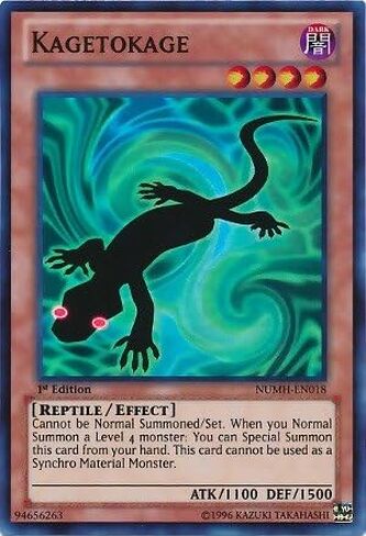 YU-GI-OH! - Kagetokage (NUMH-EN018) - Number Hunters - Unlimited Edition - Super Rare in Saudi Arabia