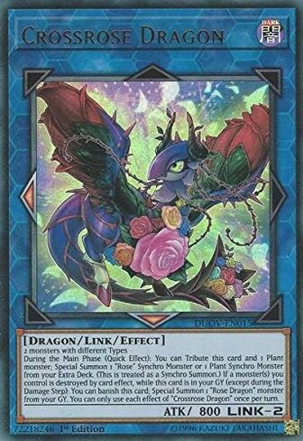 Crossrose Dragon - DUOV-EN015 - Ultra Rare - 1st Edition in Saudi Arabia