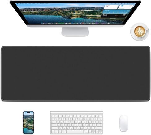 Floral Mouse Pad, 31.5 x 11.8 Large Desk Mat with Stitched Edges & Non-Slip Base, Mousepad for Office, Home, Work, Night Flowers in Kuwait