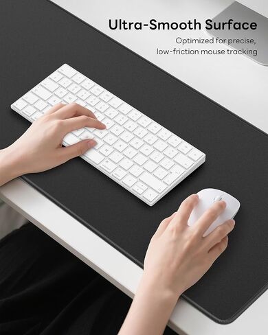 Floral Mouse Pad, 31.5 x 11.8 Large Desk Mat with Stitched Edges & Non-Slip Base, Mousepad for Office, Home, Work, Night Flowers in Kuwait