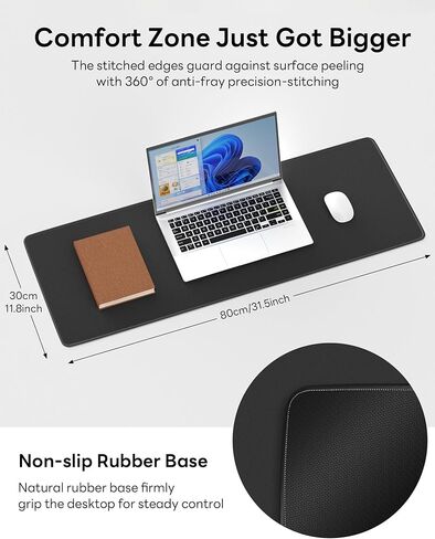 Floral Mouse Pad, 31.5 x 11.8 Large Desk Mat with Stitched Edges & Non-Slip Base, Mousepad for Office, Home, Work, Night Flowers in Kuwait