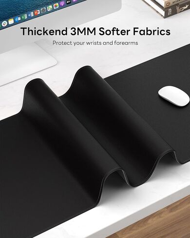 Floral Mouse Pad, 31.5 x 11.8 Large Desk Mat with Stitched Edges & Non-Slip Base, Mousepad for Office, Home, Work, Night Flowers in Kuwait