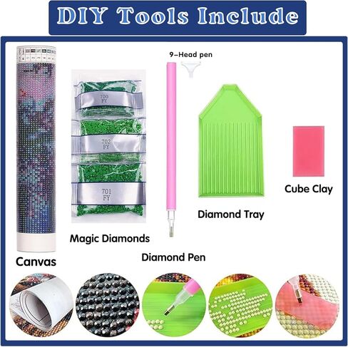 Texori 5d الماس مجموعات فن للبالغين 12x16inch مربع كامل الحفر DIY زهرة in Saudi Arabia