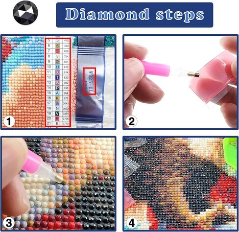 Texori 5d الماس مجموعات فن للبالغين 12x16inch مربع كامل الحفر DIY زهرة in Saudi Arabia