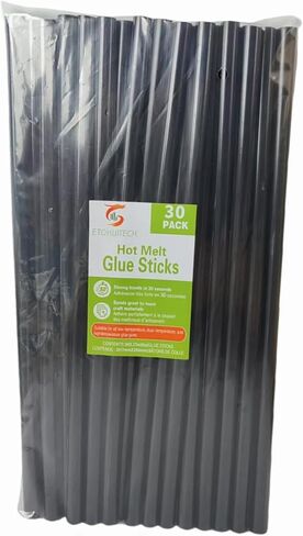 ETOHUITECH Transparent Glue Stick EVA Material Adhesive 30pack 0.27inch*8inch (50, Transparent Glue Stick) in Saudi Arabia