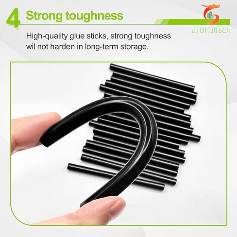 ETOHUITECH Transparent Glue Stick EVA Material Adhesive 30pack 0.27inch*8inch (50, Transparent Glue Stick) in Saudi Arabia