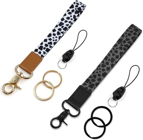 2 Pack Wrist Lanyard for Keys, Keychain Wristlet, Wrist Keychain, Wrist Lanyard for Wallets, ID Holders, and Phones in Kuwait