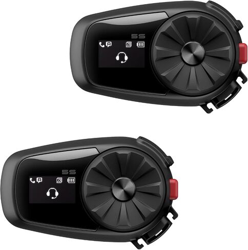 Sena 5S Motorcycle Bluetooth Communication System, Black, Single Pack in Saudi Arabia
