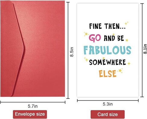 Funny Moving Away Card for Neighbor, Congrats New House Card for Friend Family Members, Humor Housewarming Card for Him Her, It's Rude That You're Moving but OK in Saudi Arabia