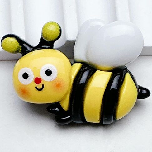 RANXIZY 50 PC Cute Bumble Bee Charm Decor Plastic Resin Craft Bees for DIY Projects and Decoration in Kuwait